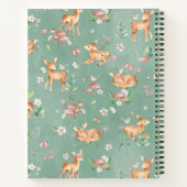 Carnet Motif de cerfs à l'aquarelle (Dos)
