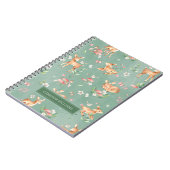 Carnet Motif de cerfs à l'aquarelle (Côté gauche)