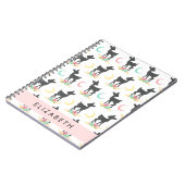 Carnet Motif de cerfs, Cerf de bébé, Boho, Fleurs, Votre (Côté gauche)