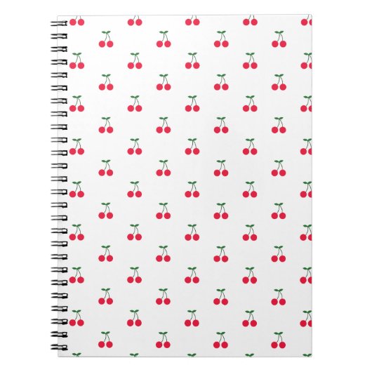 Carnet Motif de cerise douce (Devant)