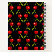 Carnet Motif de cerises brillantes (Dos)