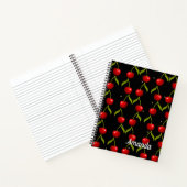 Carnet Motif de cerises brillantes (Intérieur)