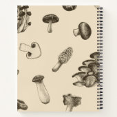 Carnet Motif de champignons (Dos)