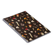 Carnet Motif de champignons (Côté Droit)
