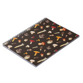 Carnet Motif de champignons (Côté gauche)