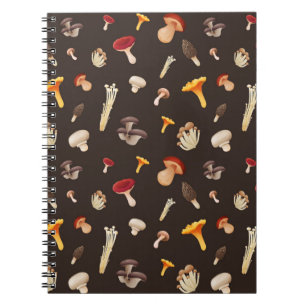 Carnet Motif de champignons
