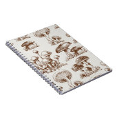 Carnet Motif de champignons (Côté Droit)