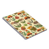 Carnet Motif de champignons. (Côté Droit)
