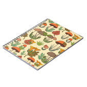 Carnet Motif de champignons. (Côté gauche)