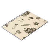 Carnet Motif de champignons (Côté gauche)