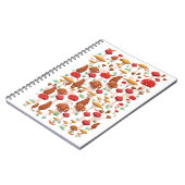 Carnet Motif de champignons mignons (Côté gauche)