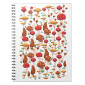 Carnet Motif de champignons mignons (Devant)