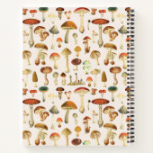 Carnet Motif de champignons vintages (Dos)