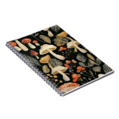 Carnet Motif de champignons Whimsical (Côté Droit)
