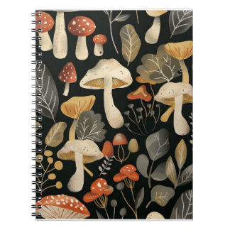 Carnet Motif de champignons Whimsical