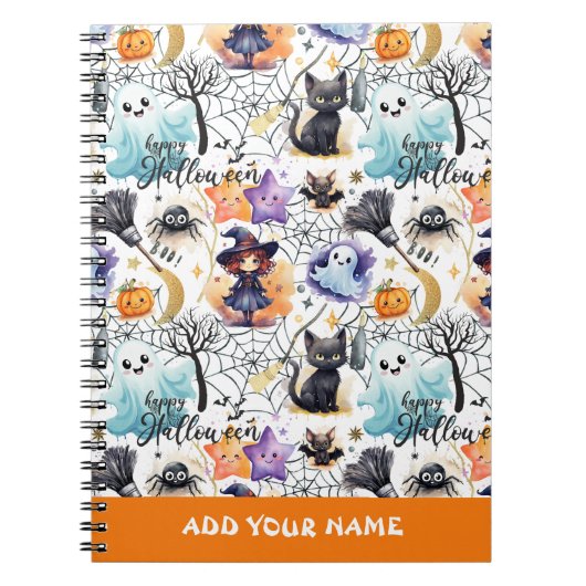 Carnet Motif de Charme Halloween (Devant)