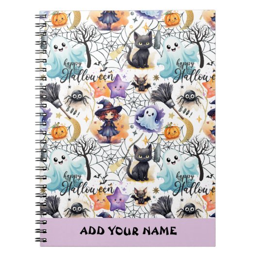 Carnet Motif de Charme Halloween (Devant)