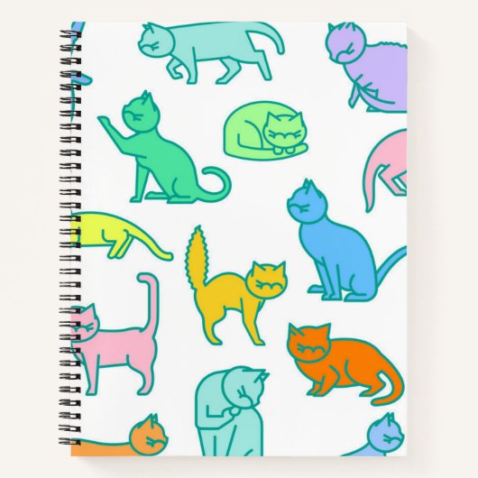 Carnet Motif de chat (Devant)
