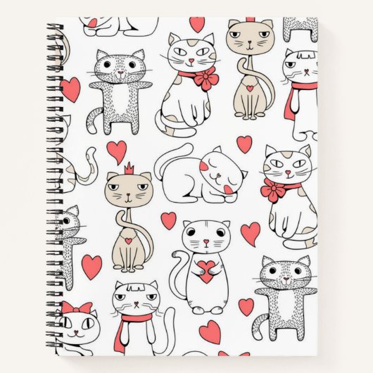 Carnet Motif de chat (Devant)