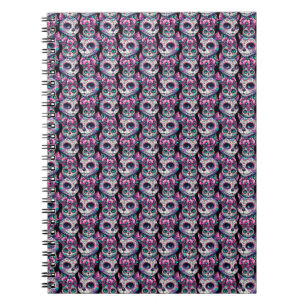 Carnet Motif de chat crâne sucre