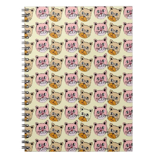 Carnet motif de chat, miaou (Devant)