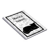 Carnet Motif de chat noir (Côté Droit)