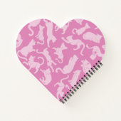 Carnet Motif de chat rose (Dos)
