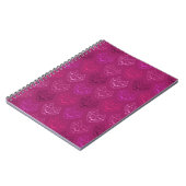 Carnet Motif de chat rose géométrique (Côté gauche)