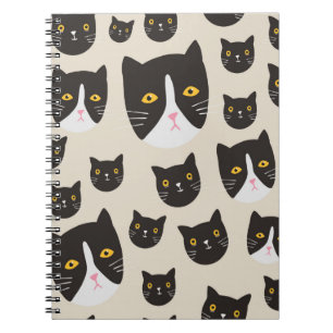 Carnet Motif de chat sans joint/