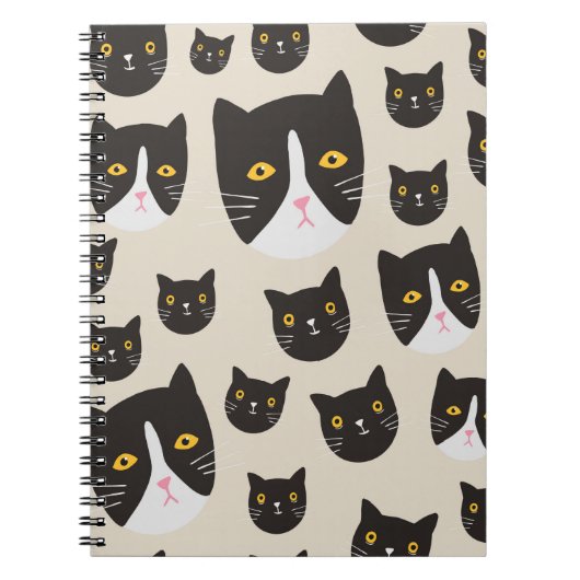 Carnet Motif de chat sans joint/ (Devant)