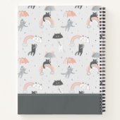 Carnet Motif de chats à plume (Dos)