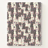 Carnet Motif de chats blancs et gris (Dos)