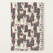 Carnet Motif de chats blancs et gris (Verso)