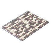 Carnet Motif de chats blancs et gris (Côté gauche)