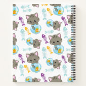 Carnet Motif De Chats, Chats Mignons, Chatons, Poisson (Dos)