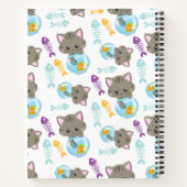 Carnet Motif De Chats, Chats Mignons, Chatons, Votre Nom (Dos)