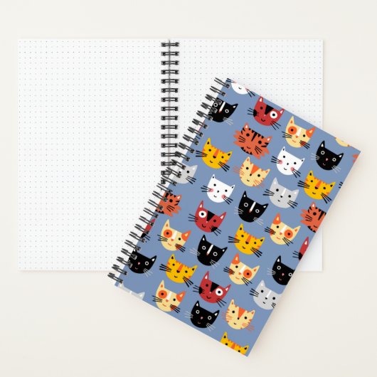 Carnet Motif de chats mignons (À l'intérieur)