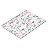 Carnet Motif de chats mignons (Côté gauche)