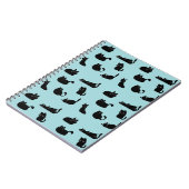 Carnet Motif de chats noirs (Côté gauche)