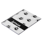 Carnet Motif de chats noirs (Côté gauche)