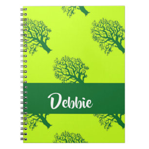Carnet Motif de chêne vert