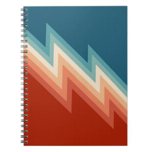 Carnet Motif de chevron de style rétro