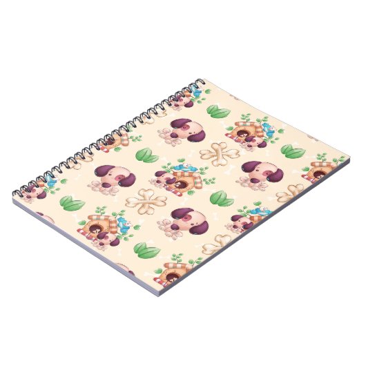 Carnet Motif de chien adorable (Côté gauche)