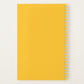 Carnet Motif de chien Corgi mignon couleur rétro Cœur Jau (Verso)