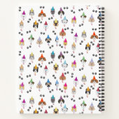 Carnet Motif de chiens pour une fête d'anniversaire migno (Dos)