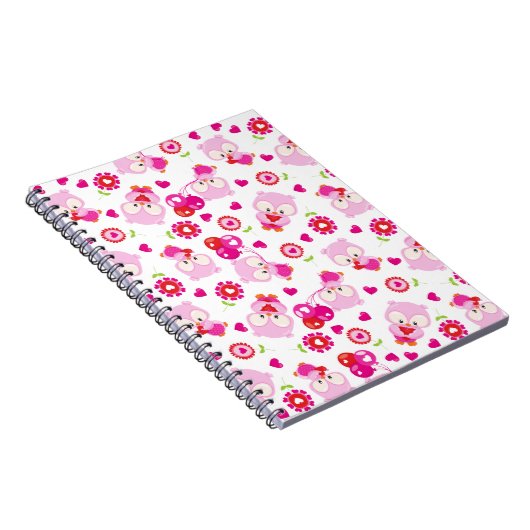 Carnet Motif De Chouettes, Chouettes Mignonnes, Chouettes (Côté Droit)