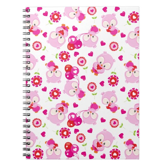 Carnet Motif De Chouettes, Chouettes Mignonnes, Chouettes (Devant)