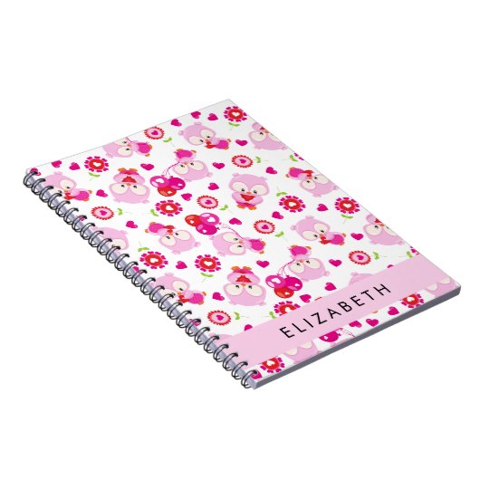 Carnet Motif De Chouettes, Chouettes Mignonnes, Chouettes (Côté Droit)