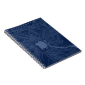 Carnet Motif de circuit Geek bleu (Côté Droit)
