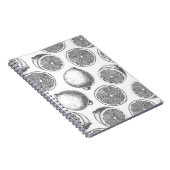 Carnet Motif de citron à main (Côté Droit)